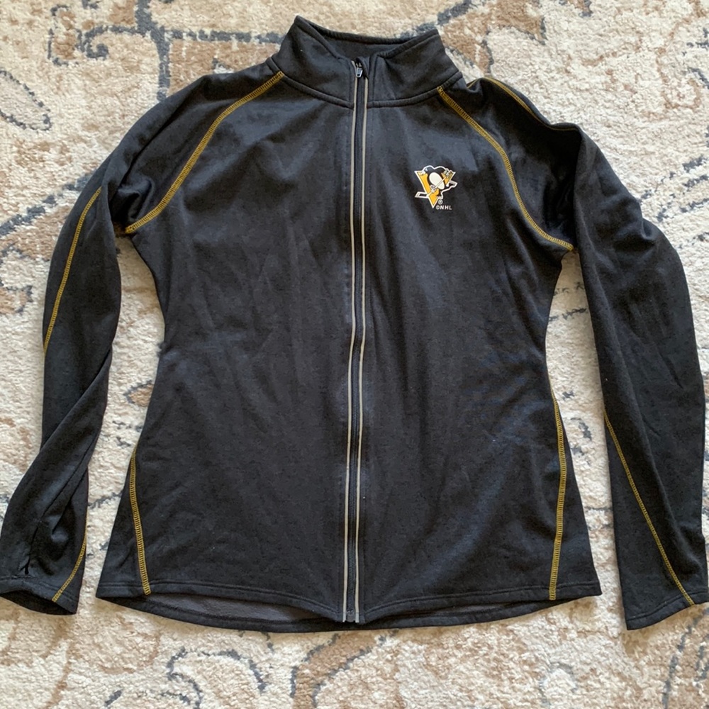 NHL penguins zip up jacket